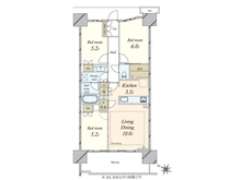 【埼玉県/さいたま市大宮区北袋町】SHINTO CITY／シントシティ A棟 間取り図