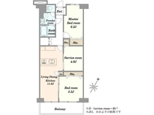 【東京都/板橋区坂下】蓮根サンハイツ 間取り図