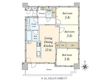 【東京都/板橋区板橋】マイキャッスル板橋 間取り図