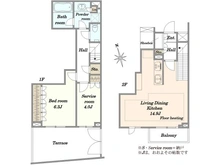 【東京都/世田谷区代沢】オープンレジデンシア下北沢ウエスト・テラス 間取り図