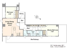 【東京都/世田谷区池尻】ピアース三宿 間取り図