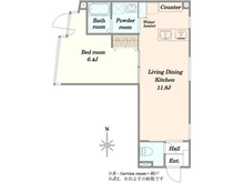 【東京都/世田谷区若林】ラグジュアリーアパートメント若林CQ 間取り図