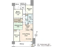 【東京都/足立区新田】アクアテラ　ブロード・スクエア 間取り図