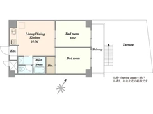 【東京都/目黒区大橋】ゾンネンハイム大橋 間取り図