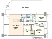 【東京都/江東区豊洲】プライブブルー東京 間取り図