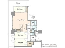 【東京都/江東区豊洲】ブランズタワー豊洲 間取り図
