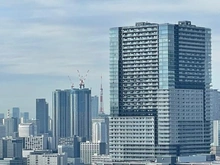 【東京都/江東区東雲】プラウドタワー東雲キャナルコート 眺望：東京タワーを望む眺望
※ズーム有