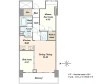 【東京都/中央区勝どき】勝どきビュータワー 間取り図