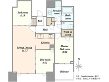 【東京都/中央区晴海】ドゥトゥール　 WEST 間取り図