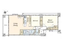 【千葉県/市川市南八幡】ヒルズ本八幡プレシャスコート 間取り図