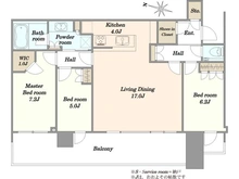 【東京都/江東区豊洲】スカイズタワー＆ガーデン 間取り図