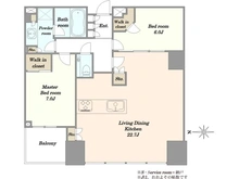 【東京都/江東区豊洲】シティタワーズ豊洲ザ・ツイン サウスタワー 間取り図