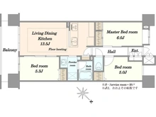 【東京都/中央区勝どき】クレストシティレジデンス 間取り図