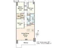 【東京都/目黒区碑文谷】イストワール碑文谷 間取り図