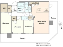 【東京都/江東区有明】シティタワーズ東京ベイ　ウエストタワー 間取り図