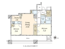 【東京都/品川区大井】ブリリア大井町ラヴィアンタワー 間取り図