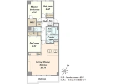 【東京都/江東区塩浜】ファミール浜園 間取り図