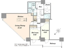 【東京都/江東区東雲】ビーコンタワーレジデンス 間取り図