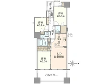【東京都/江東区豊洲】プライヴブルー東京 間取り図