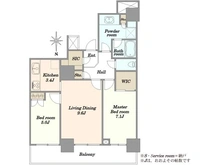 【東京都/港区港南】ベイクレストタワー 間取り図