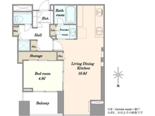 【東京都/江東区豊洲】シティタワーズ豊洲ザ・ツイン ノースタワー 間取り図