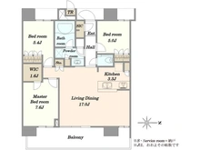 【東京都/江東区豊洲】THE TOYOSU TOWER　ザ・トヨスタワー 間取り図