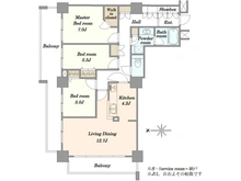 【東京都/江東区豊洲】キャナルワーフタワーズ WEST 間取り図