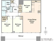 【東京都/中央区晴海】パークタワー晴海 間取り図