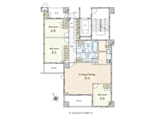 【東京都/港区高輪】アルス高輪桂坂 間取り図