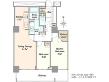 【東京都/江東区豊洲】キャナルワーフタワーズWEST 間取り図