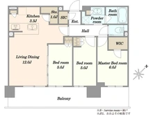 【東京都/江東区有明】シティタワーズ東京ベイ  セントラルタワー 間取り図