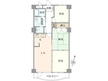 【神奈川県/横浜市鶴見区栄町通】アーバンヒルズ鶴見 間取り図