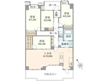 【神奈川県/川崎市川崎区小田】ジェイパーク川崎コンフィール 間取り図