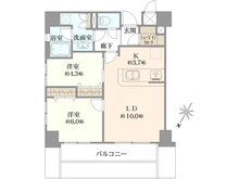 【神奈川県/川崎市川崎区本町】ルシオン多摩川 間取り図