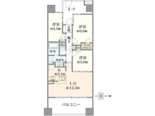 【神奈川県/横浜市鶴見区尻手】ヨコハマオールパークス第四街区 L棟 間取り図