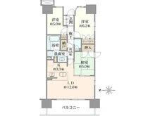 【神奈川県/川崎市川崎区港町】パークホームズグランファースト エアリーコート 間取り図