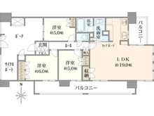 【神奈川県/川崎市幸区戸手】アクアリーナ川崎ロッソタワー 間取り図