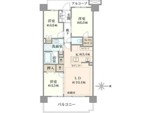 【神奈川県/川崎市幸区小向西町】プラウド川崎ガーデンテラス 間取り図