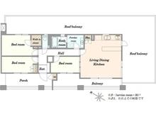【東京都/豊島区西池袋】Brillia Garden Ikebukuro 間取り図