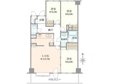 【神奈川県/川崎市幸区小倉】新川崎ガーデンハウス 間取り図