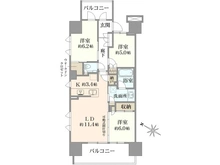 【神奈川県/川崎市幸区柳町】プラウド川崎柳町 間取り図