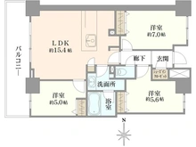 【神奈川県/川崎市幸区大宮町】ブリリアタワー川崎 間取り図