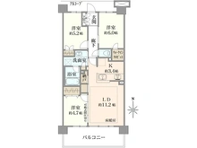 【神奈川県/川崎市幸区小向西町】プラウド川崎ガーデンテラス 間取り図