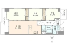 【神奈川県/川崎市幸区南幸町】クラッセ川崎 間取り図