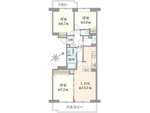【神奈川県/横浜市鶴見区市場上町】コープ野村バードウッド鶴見2番館 間取り図