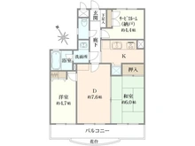 【神奈川県/横浜市鶴見区下末吉】ナイスアーバン三ツ池公園 間取り図