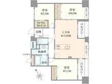 【神奈川県/横浜市鶴見区鶴見中央】ネオマイム鶴見中央リバーフロント 間取り図