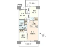 【神奈川県/川崎市幸区柳町】プラウド川崎柳町 間取り図