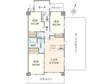 【神奈川県/横浜市鶴見区汐入町】アドヴァンス鶴見サウスアヴェニュー 間取り図