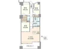 【神奈川県/横浜市神奈川区新子安】大口東ガーデンハウス 間取り図